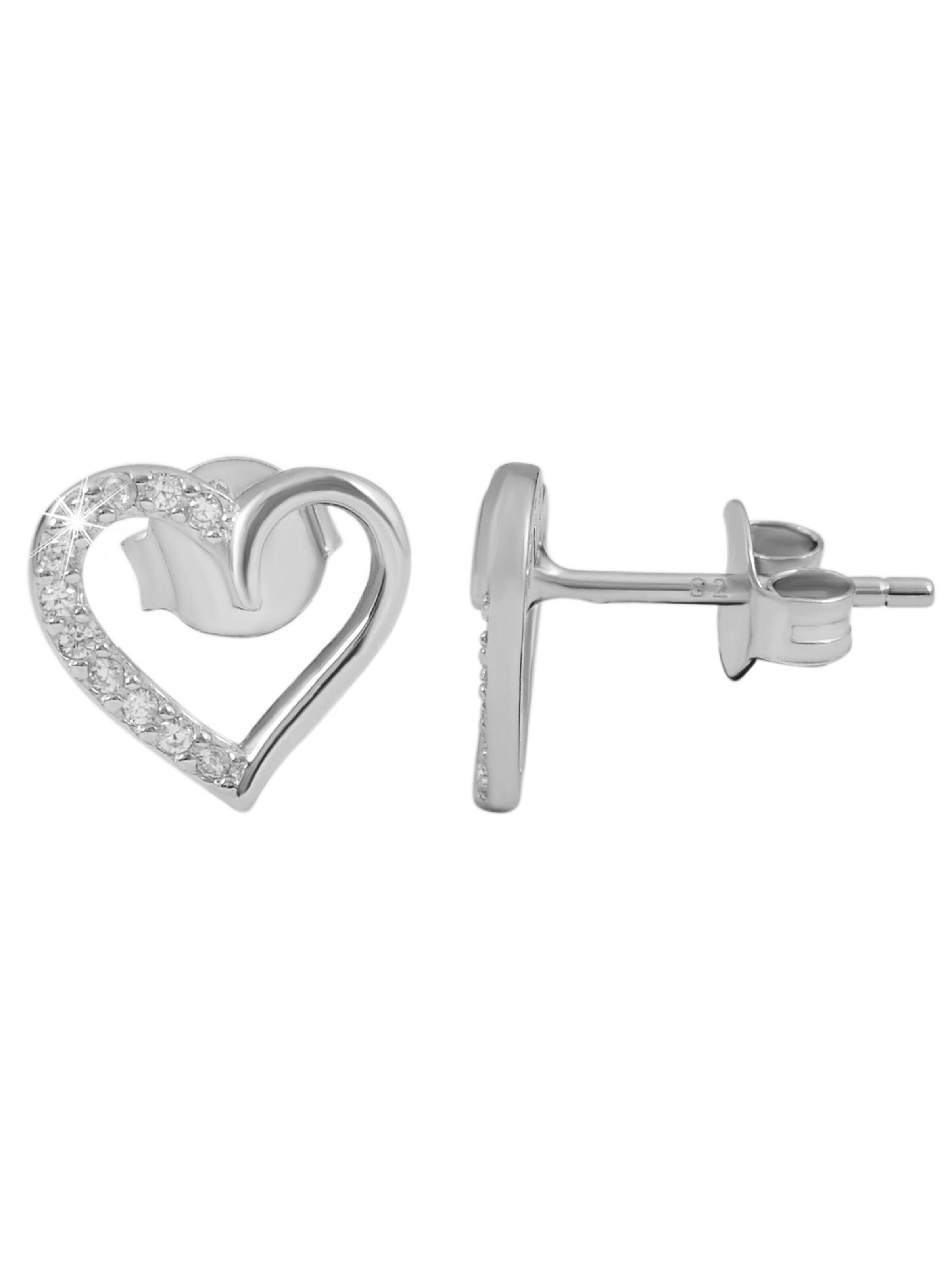 Akzent Jewelry Set '"Heleen" aus 925 Sterlingsilber, rhodiniert, langlebig' in Silver