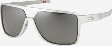 Lunettes de soleil sport 'CASTEL' OAKLEY en argent : devant