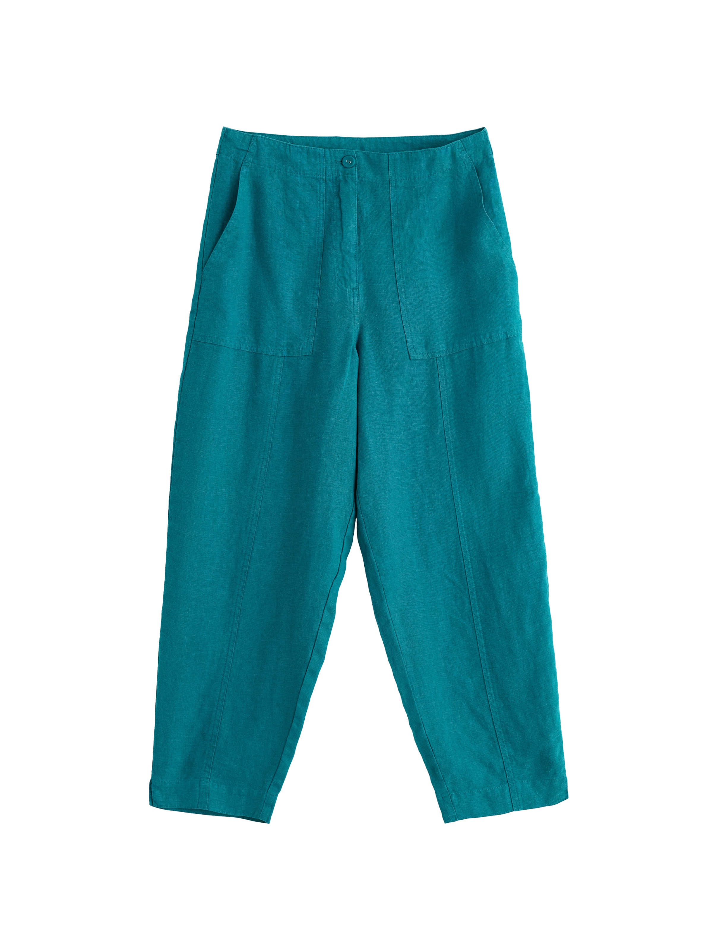 Seasalt Cornwall Regular Broek 'Saltings' in Groen: voorkant