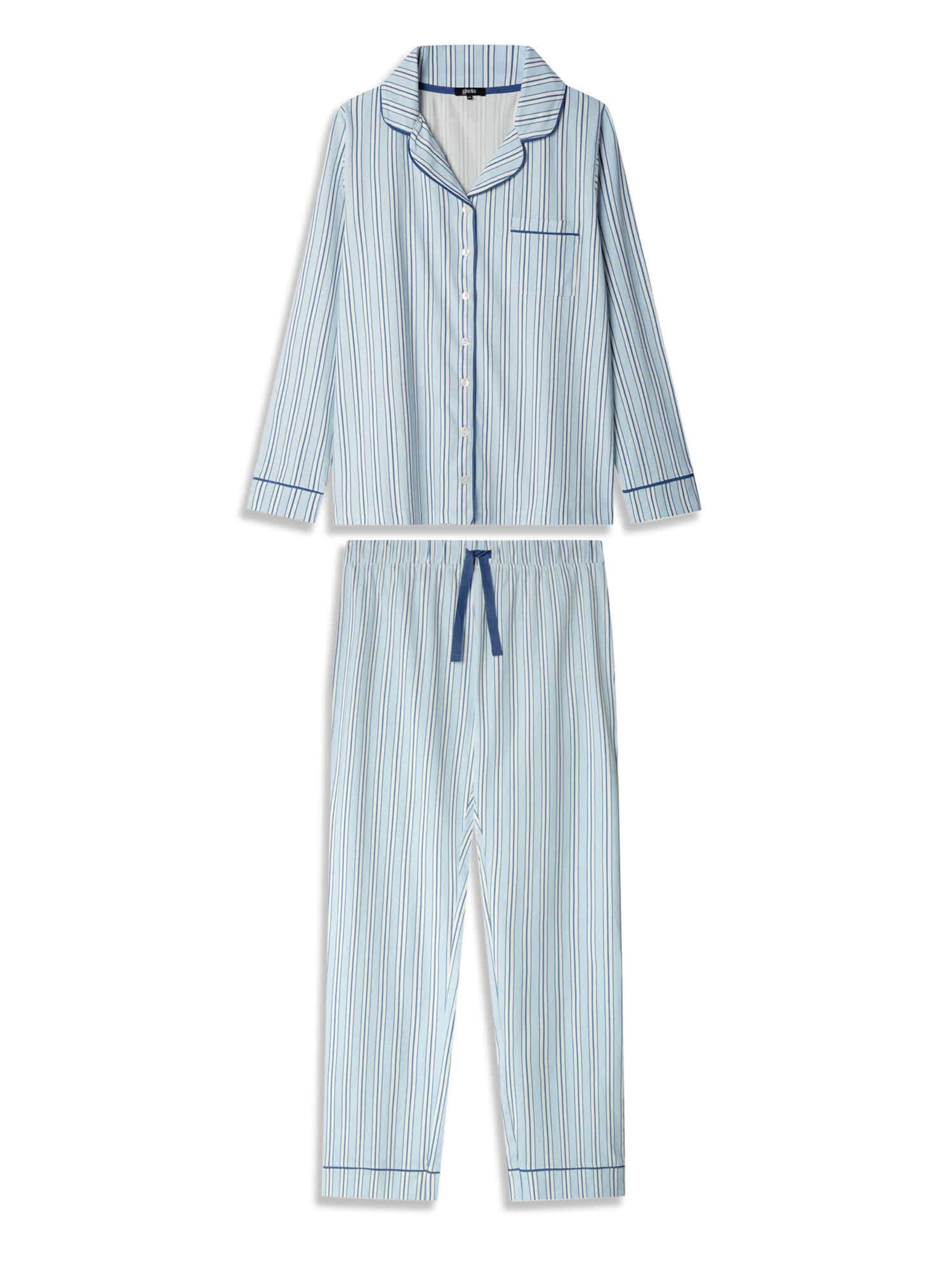 Gisela - Pijama en azul: frente