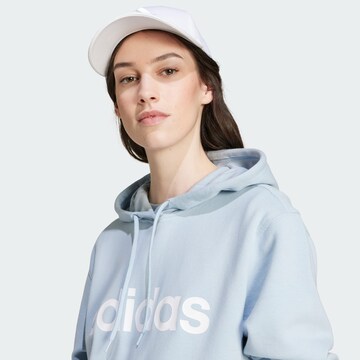 ADIDAS SPORTSWEAR Αθλητική μπλούζα φούτερ 'Essentials Linear' σε μπλε