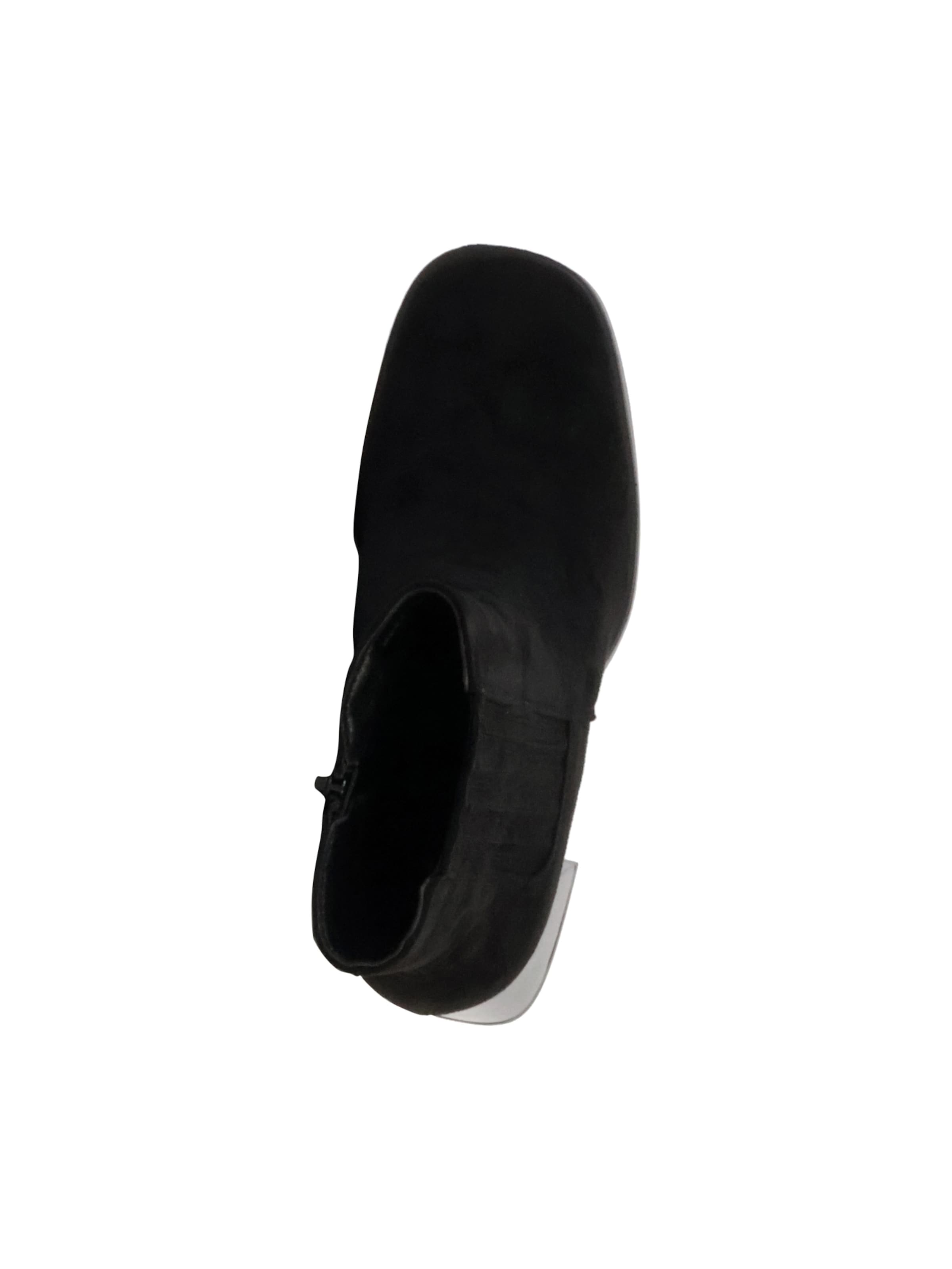 Super Mode Ankle boots 'Stiefeletten mit Zip-Absatz' in Black