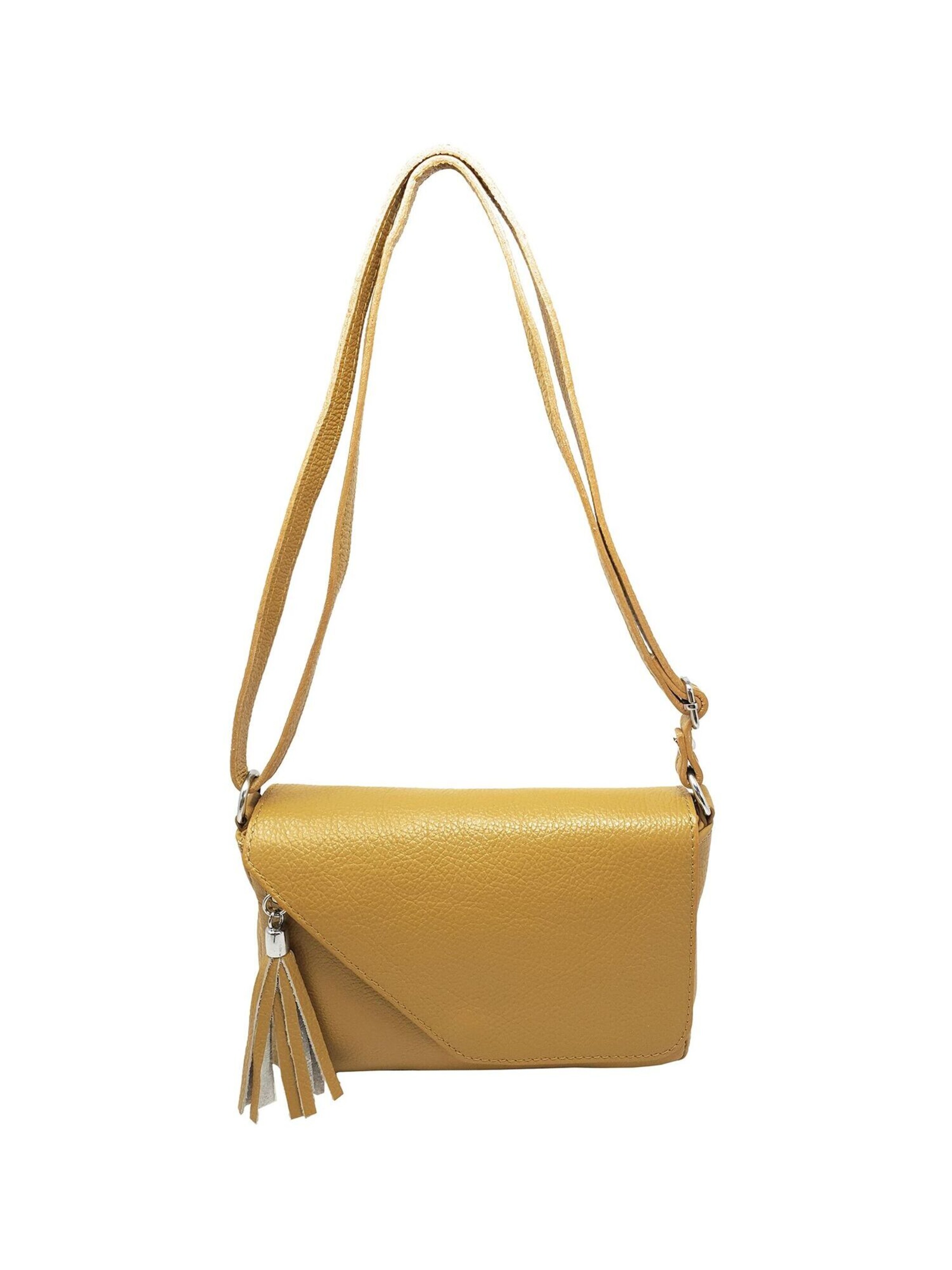CHICCA BORSE Schoudertas in Geel: voorkant
