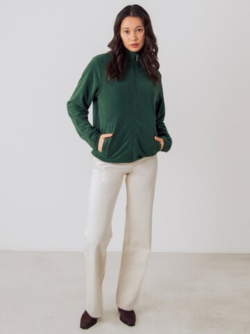 Giacca di pile di Honest Basics in verde
