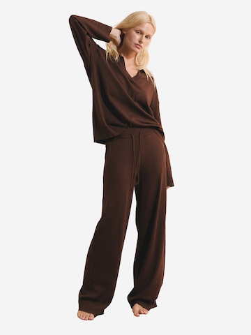 Pantaloncini da pigiama 'Briela' di ETAM in marrone