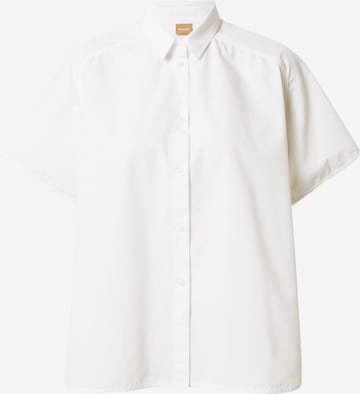 BOSS Black Blouse 'Bixina' in White: front