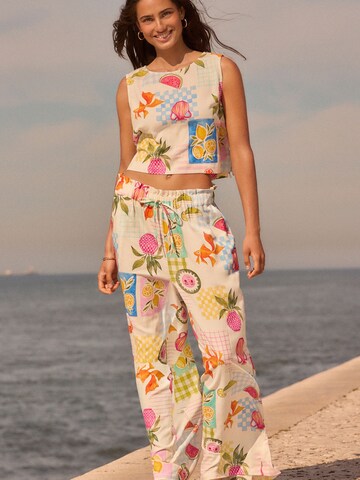 Next Wide Leg Hose in Blau