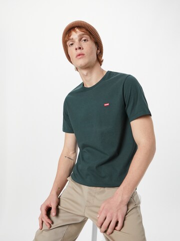 LEVI'S ® Koszulka 'Original Housemark Tee' w kolorze zielony: przód