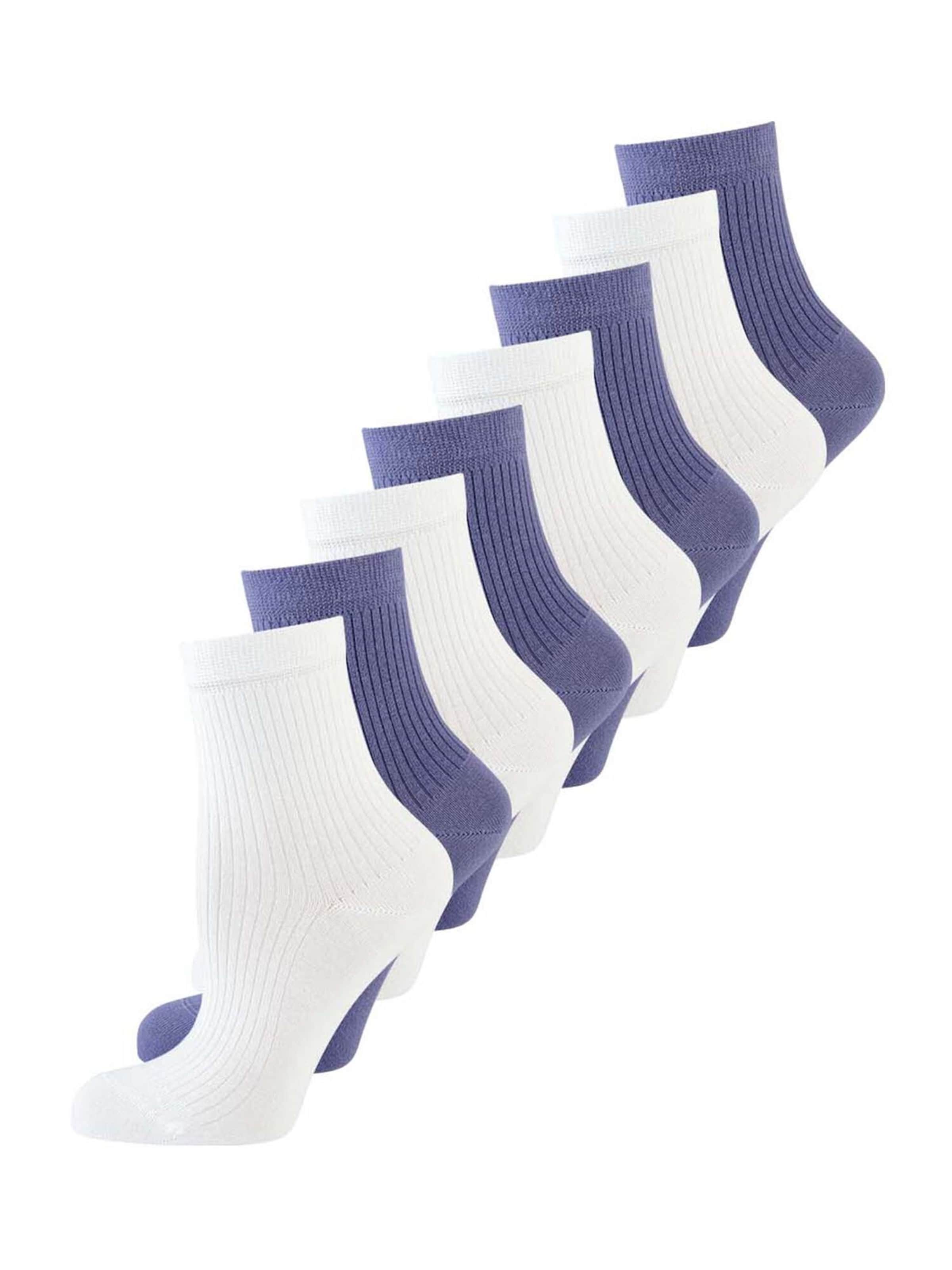 Nur Die Socks ' Unisex Colour Farbige Sneaker kurz Frottesohle ' in Purple: front