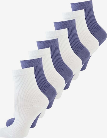Nur Die Kurzsocken ' Unisex Colour Farbige Sneaker kurz Frottesohle ' in Lila: Vorderseite
