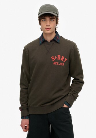 Sweat-shirt Superdry en noir : devant