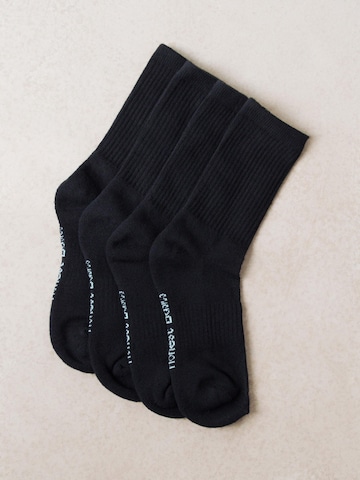 Calzino sportivo 'Tennis Socks 3-Pack' di Honest Basics in nero