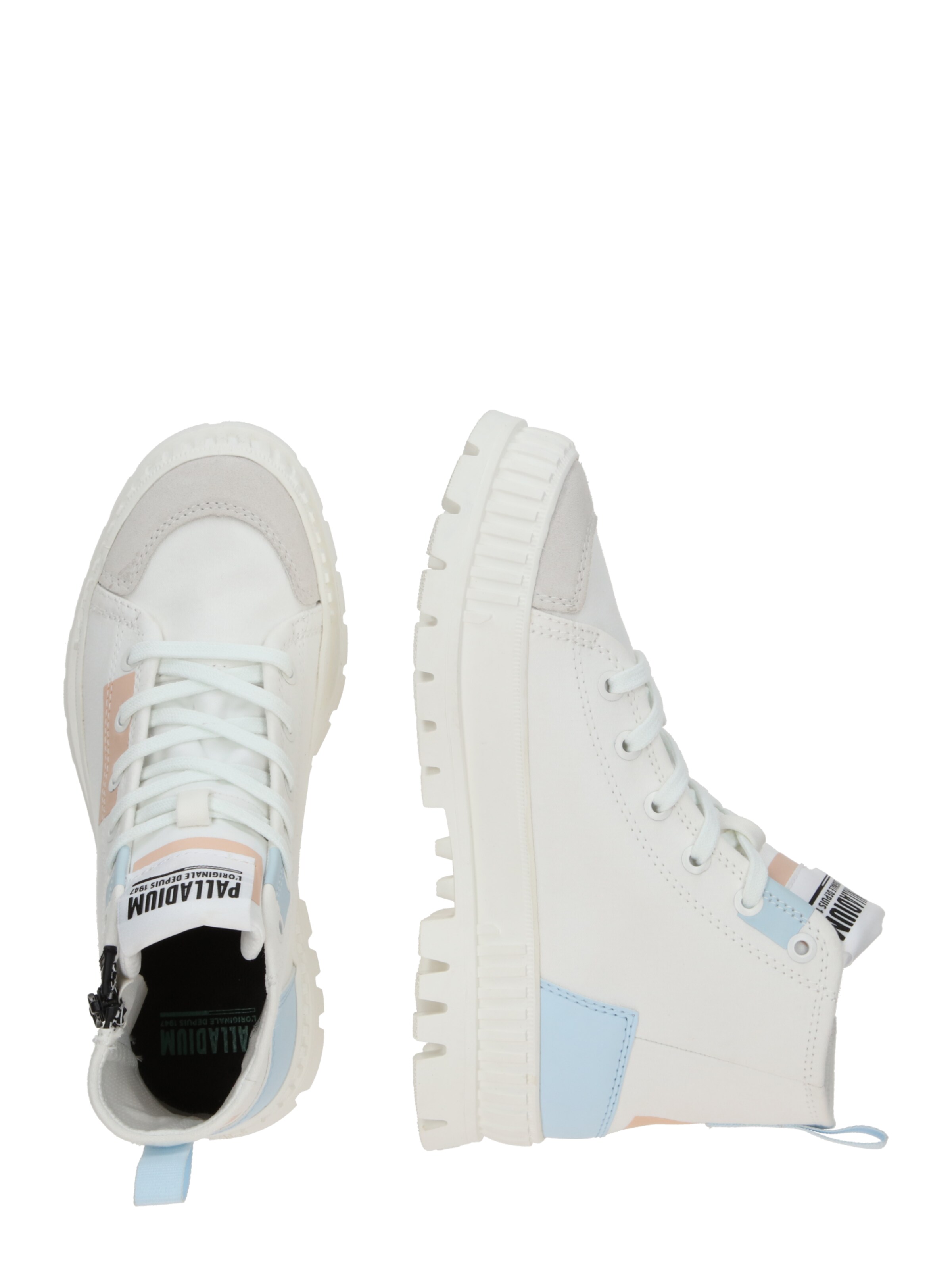 Bottines 'Pallashock' Palladium en blanc