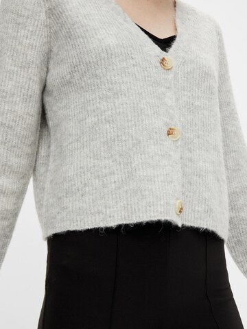 PIECES Knit cardigan 'Ellen' in Grey