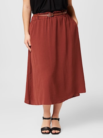 ABOUT YOU Curvy Skirt 'Pace' in Red: front