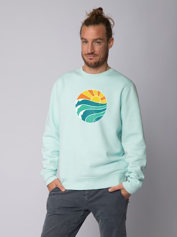 Sweat-shirt ' Summer Sun ' Watapparel en bleu : devant