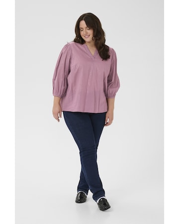 Chemisier 'Cluisa' KAFFE CURVE en violet : devant