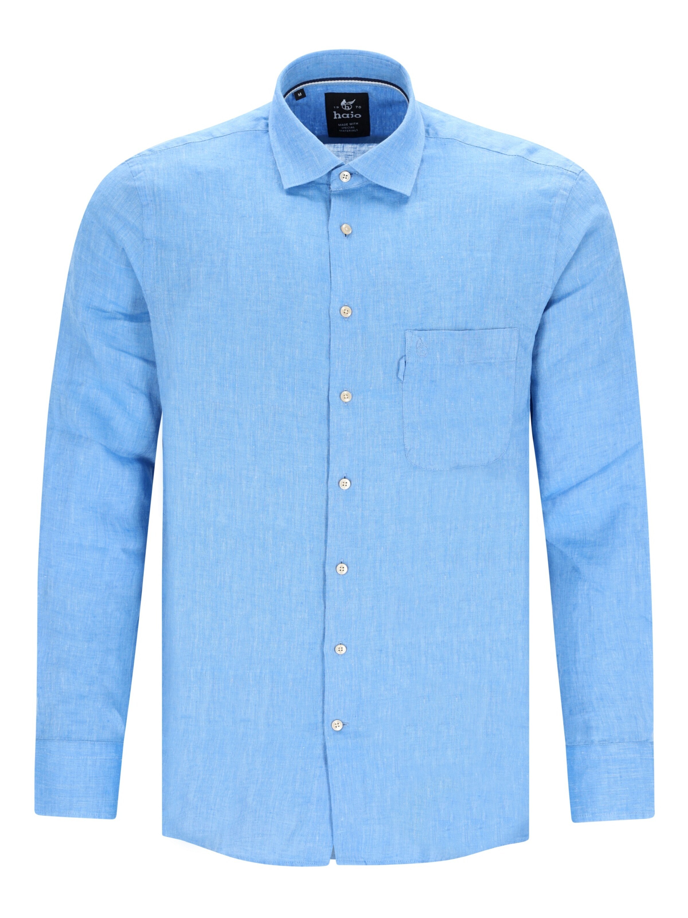 HAJO Regular fit Button Up Shirt in Blue: front