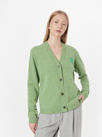 WOOD WOOD Knit cardigan 'Joy' in Green: front
