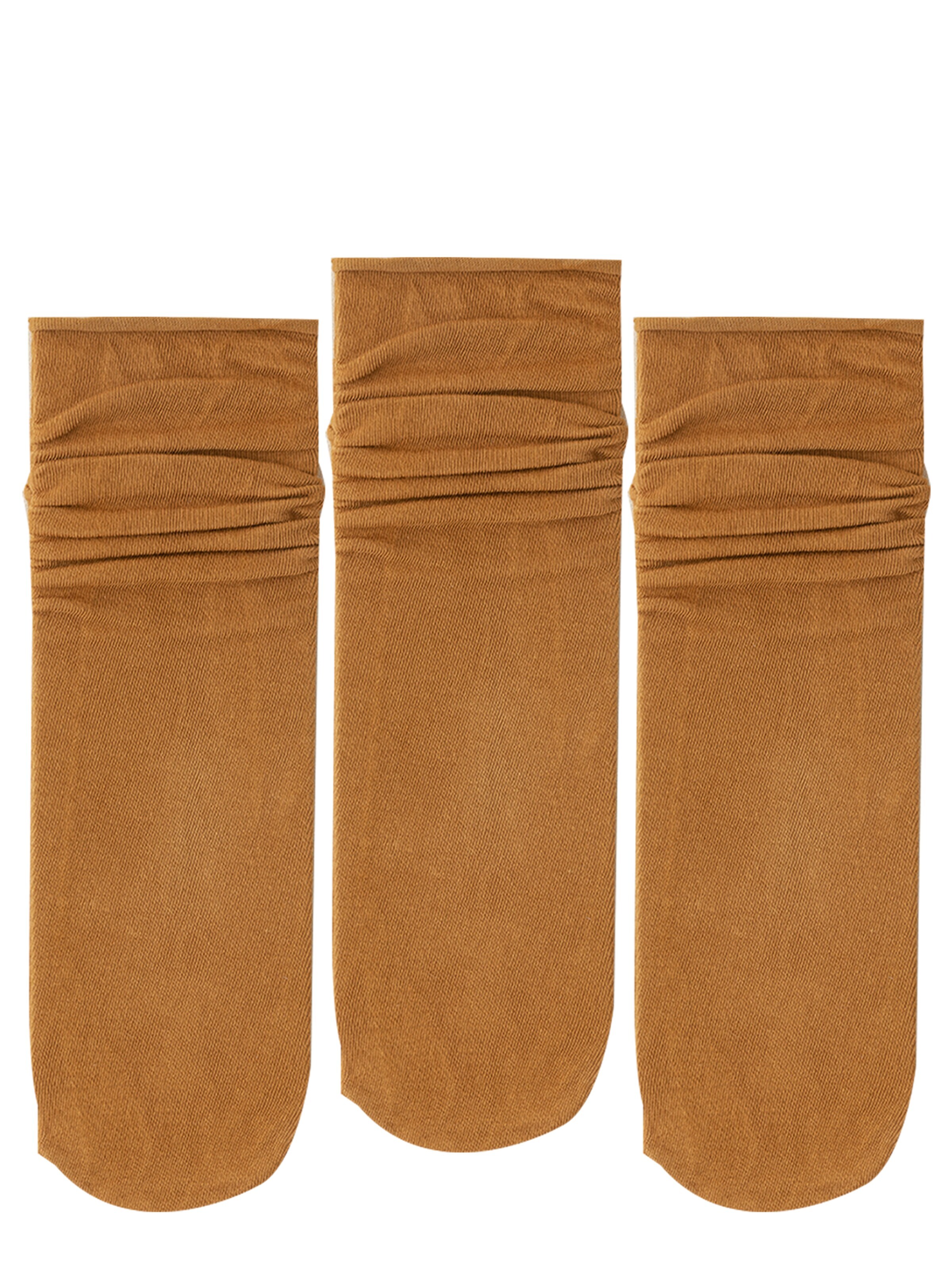 Millo Socks 'Ice Viskose' in Brown: front