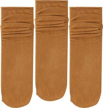 Millo Socks 'Ice Viskose' in Brown: front