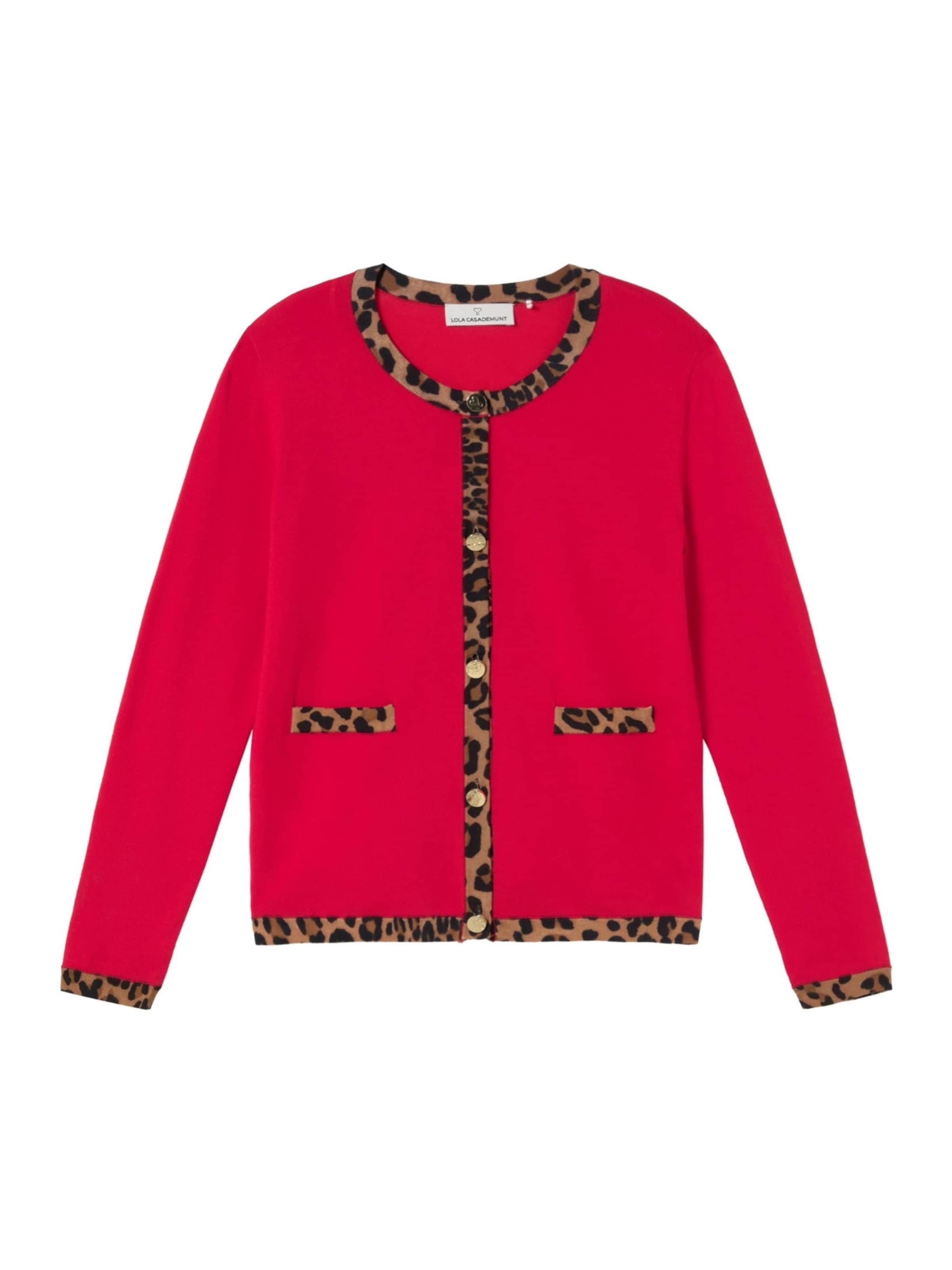 Lola Casademunt - Casaco de malha em vermelho: frente