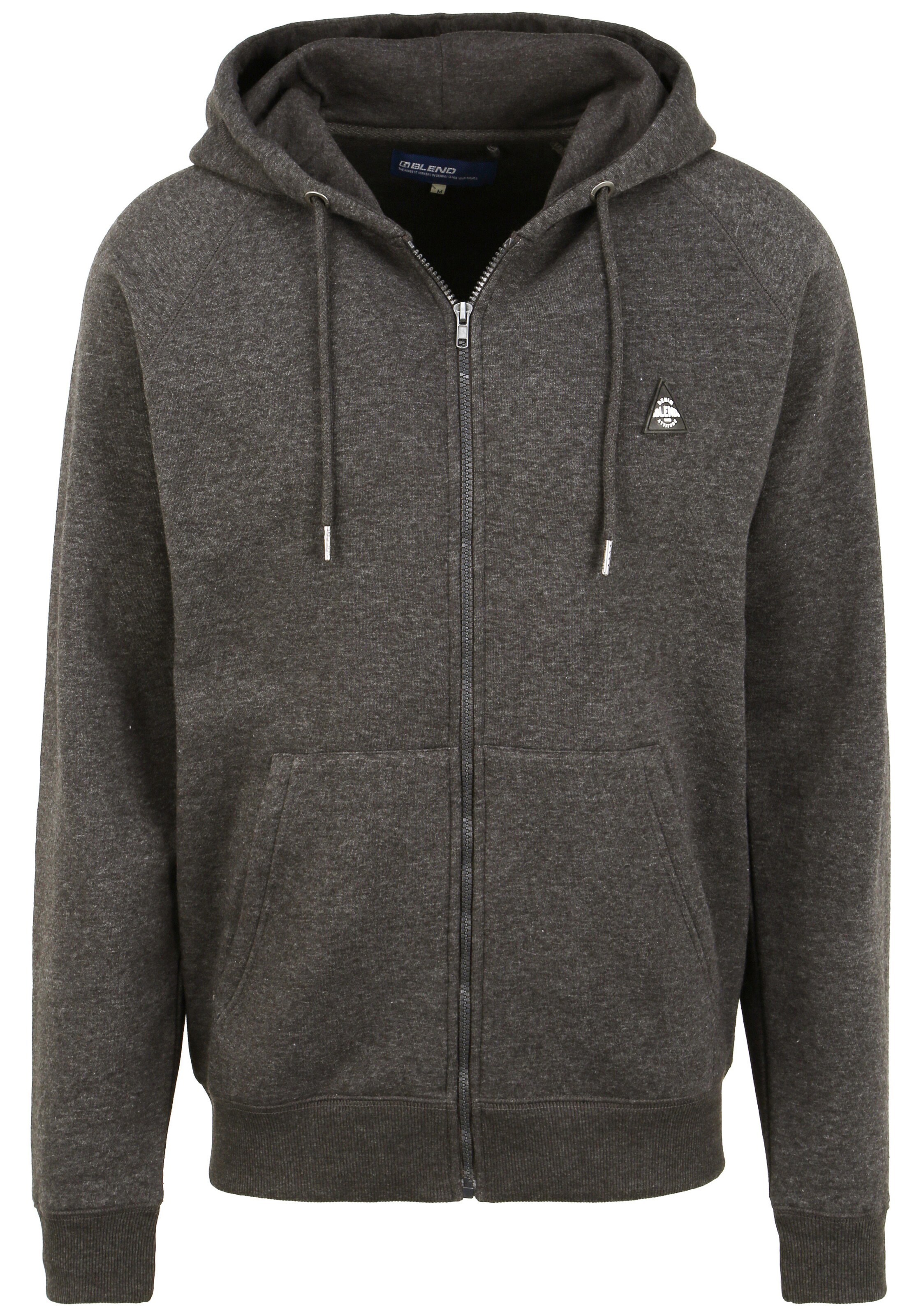 BLEND - Casaco em moletão 'Nuka' em cinzento: frente