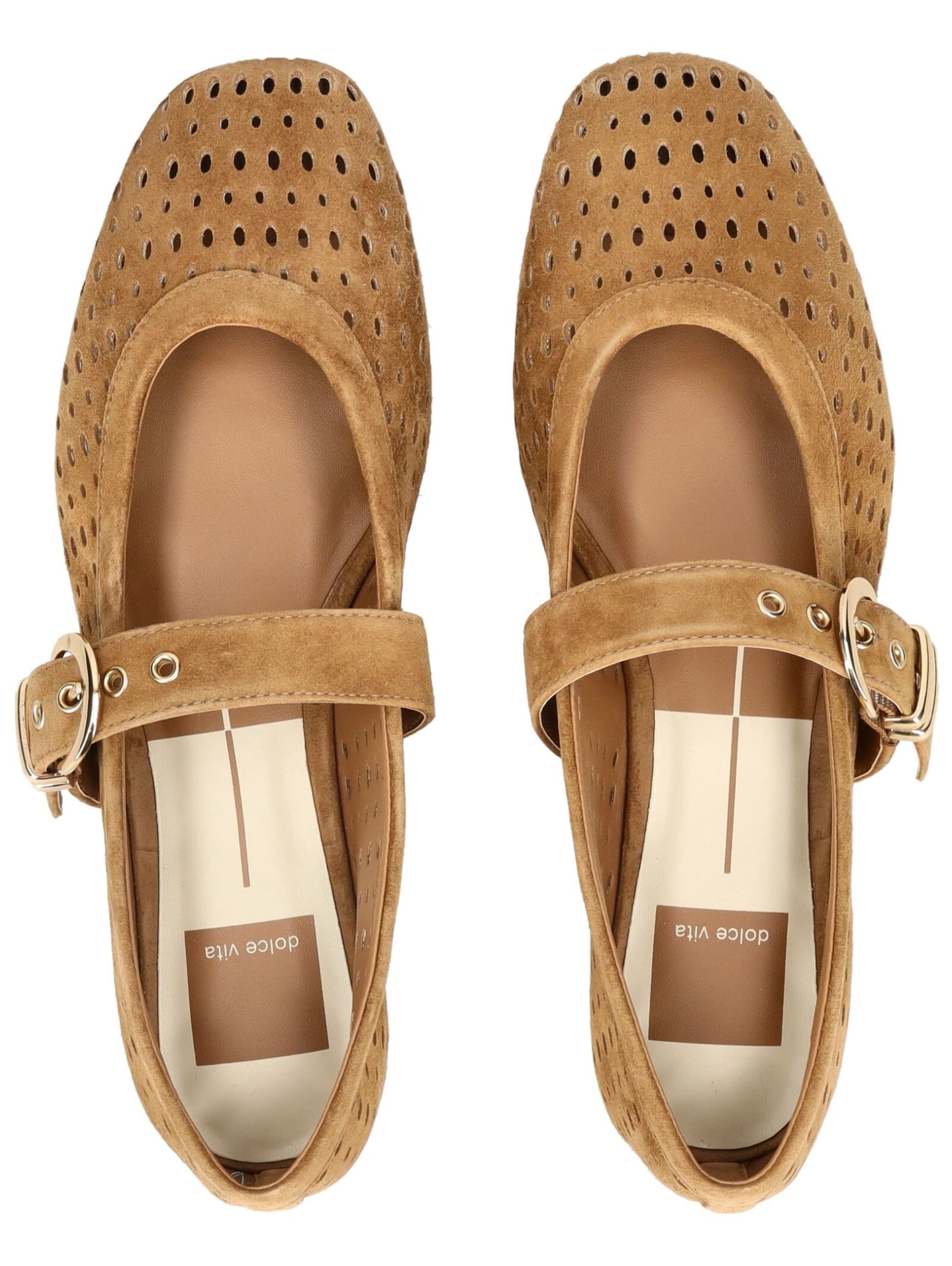 Ballerina con cinturino di Dolce Vita in marrone