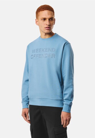 Weekend Offender Sweatshirt in Blauw: voorkant