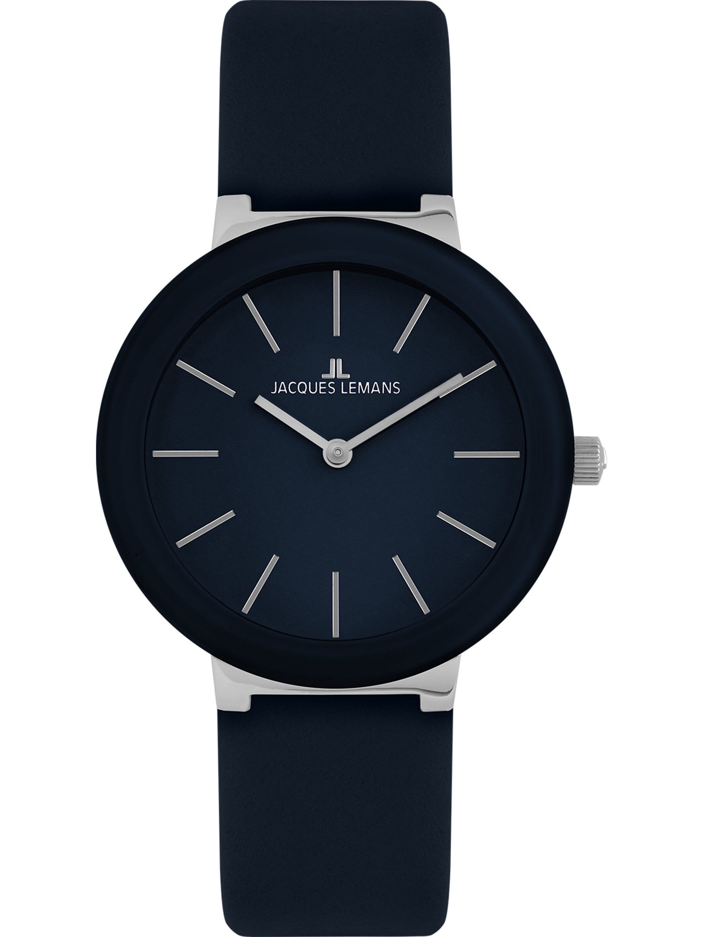 Jacques Lemans Analoguhr in Blau: Vorderseite