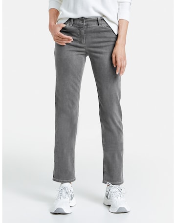 GERRY WEBER Slimfit Jeans in Grijs: voorkant