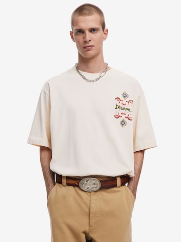 Desigual Футболка в Бежевый: спереди