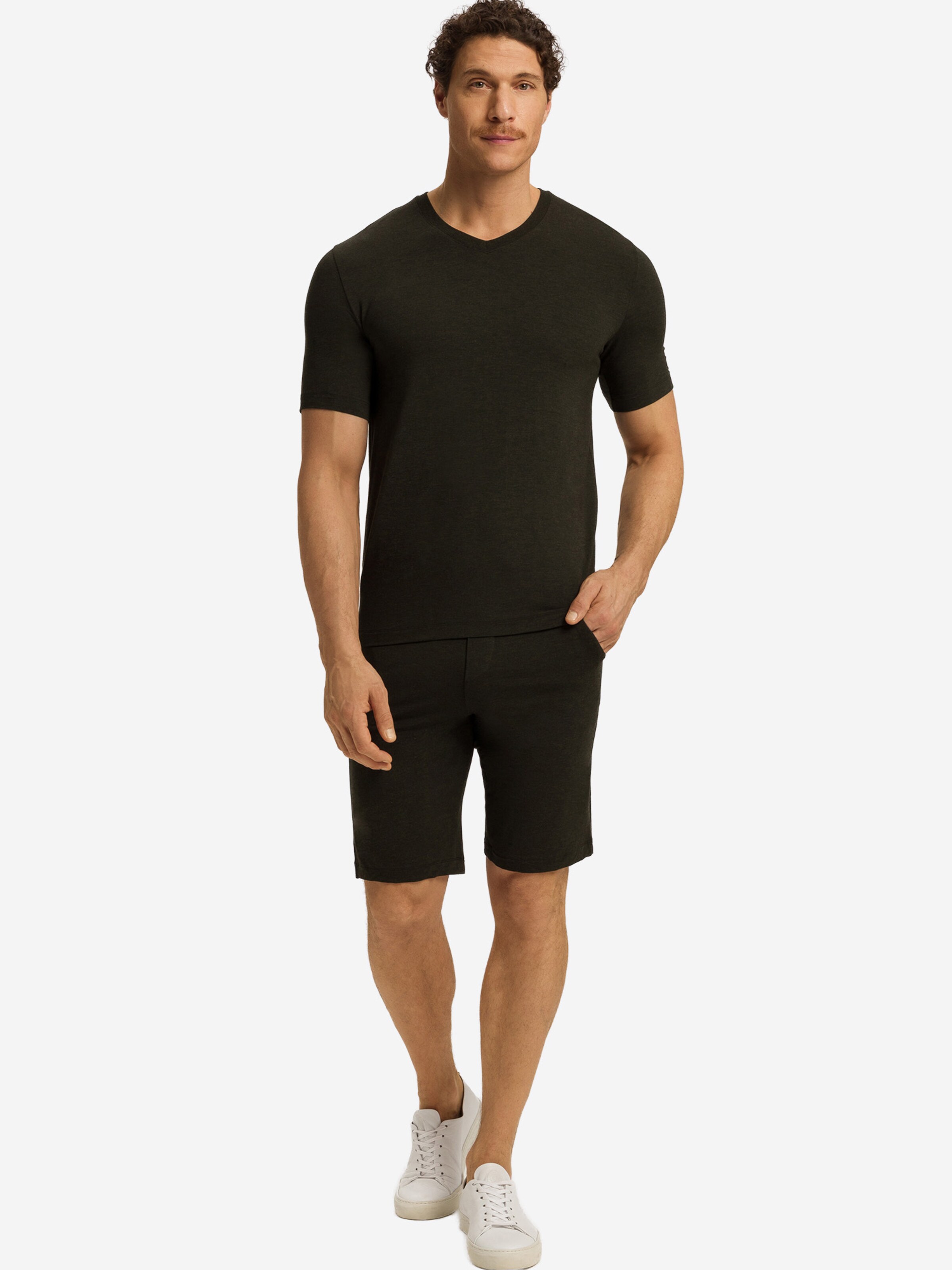 T-Shirt ' Casuals ' Hanro en noir