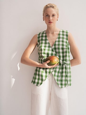 AmourLinen Top 'Blanca' in Green
