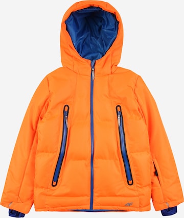 4FOutdoor jakna - narančasta boja: prednji dio