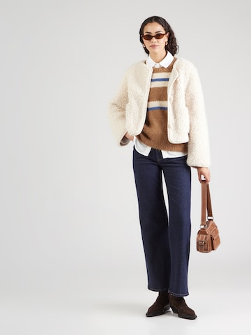 OBJECTKardigan bez rukava 'OBJGALIA' - smeđa boja