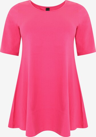 Yoek Shirt ' LIEKE ' in Pink: front