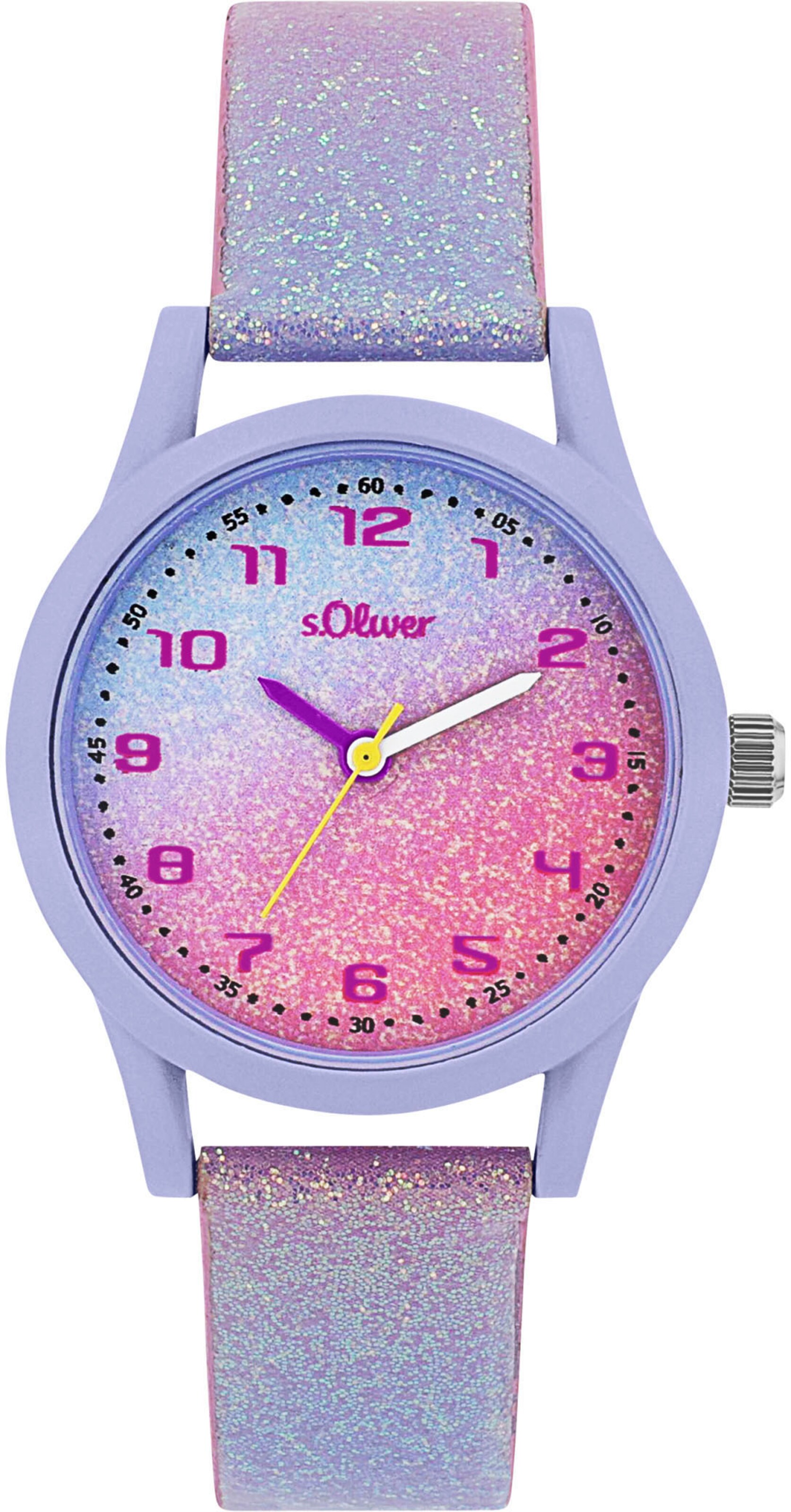 s.Oliver Analog Watch in Pink: front