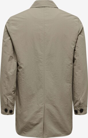 Only & Sons Between-Seasons Coat 'GERRY' in Grey