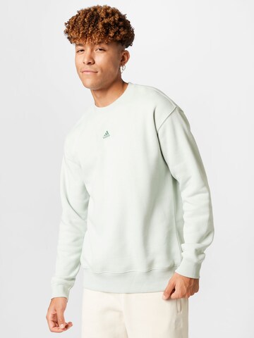 ADIDAS SPORTSWEAR Athletic Sweatshirt 'Essentials Feelvivid  Fleece Drop Shoulder' in Green: front