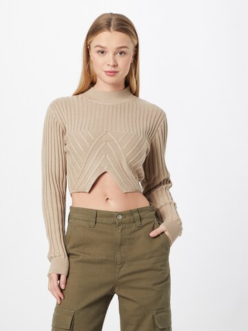 Tally Weijl Sweater in Beige: front