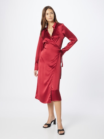 OBJECT - Vestido camisero 'TANIA' en rojo: frente