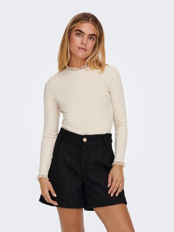 T-shirt 'LESLIE' ONLY en beige : devant
