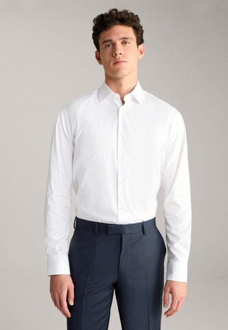 Coupe slim Chemise 'Martello' JOOP! en blanc : devant