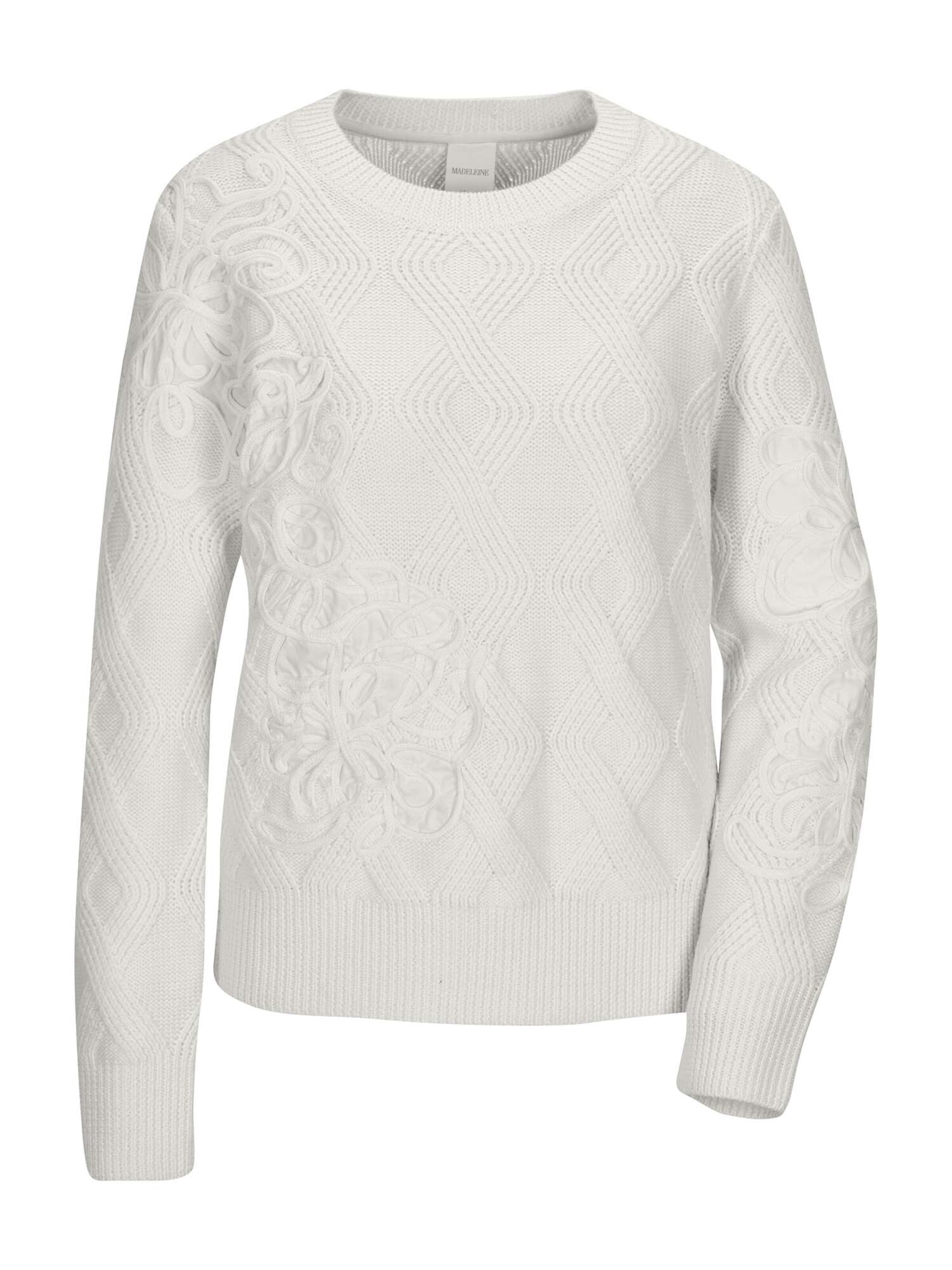 Pull-over MADELEINE en blanc : devant