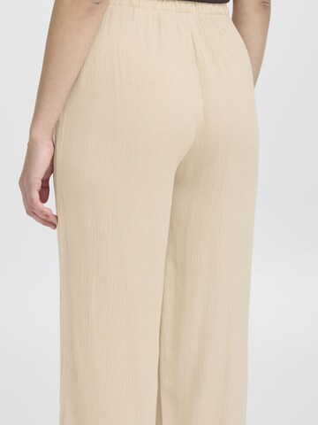 ICHI Wide Leg Hose 'IHMarakech' in Beige