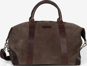 Sac week-end 'Weekend Bag Steven Suede Brown' Howard London en marron : devant
