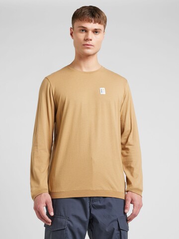 Maloja Sportshirt 'Stramentizzo' in Beige: predná strana