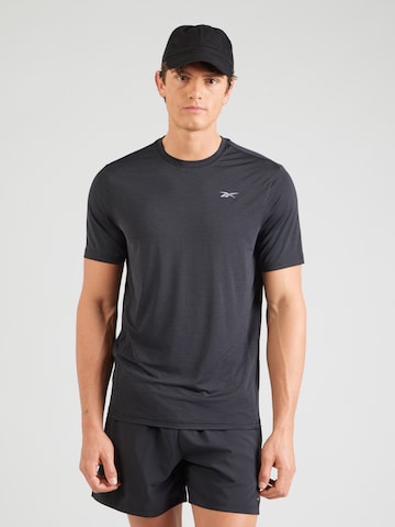 T-Shirt Reebok en noir : devant
