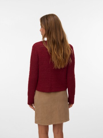 VERO MODA Knit Cardigan 'BLOSSOM ' in Red